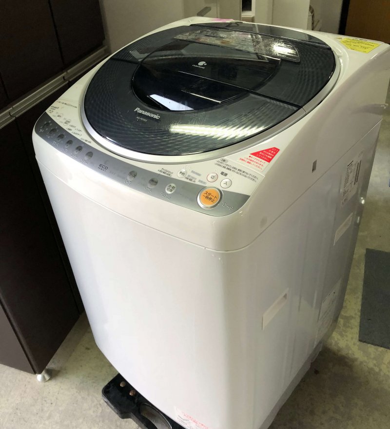 乾燥機能付き洗濯機 Panasonic 8kg/4.5kg NA-FR80S3を買い取りました 