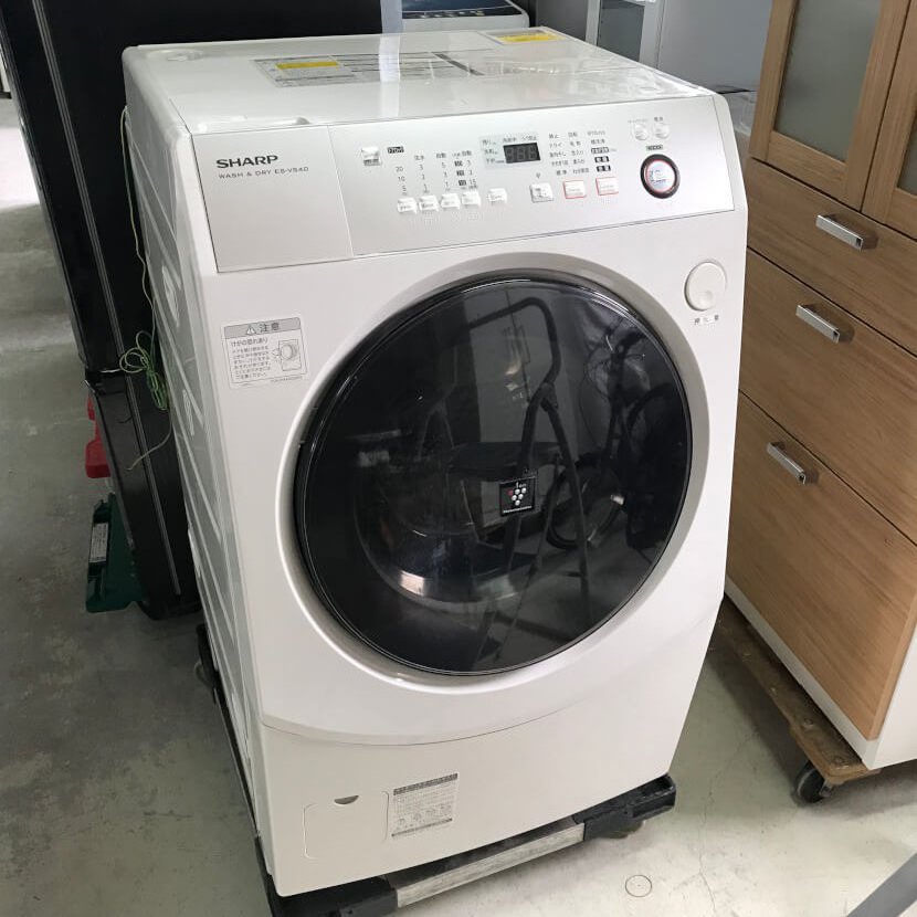 シャープ ドラム式洗濯機 9kg 乾燥6kg（ES-V540-LN）を買い取りました！ | 買取実績【買取りき】