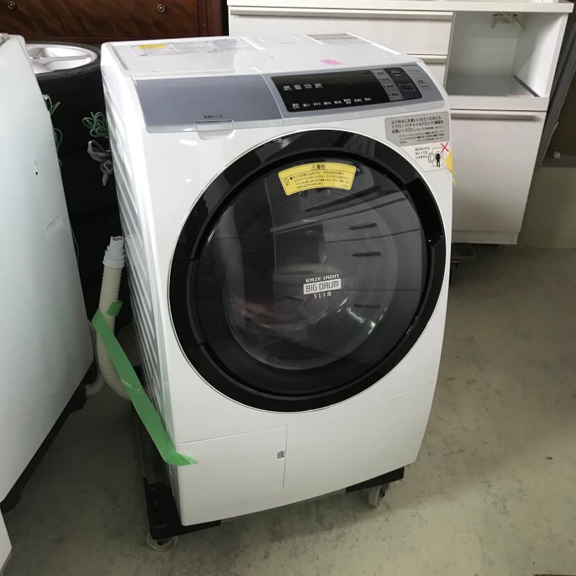 日立 11kgドラム洗濯機 乾燥6kgビックドラム 2017年（BD-SV110AL）を買い取りました！ | 買取実績【買取りき】