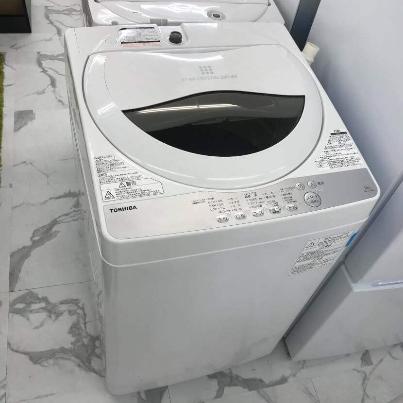 【送料設置無料・美品】TOSHIBA AW-5G6(W) 5kg 洗濯機　東芝