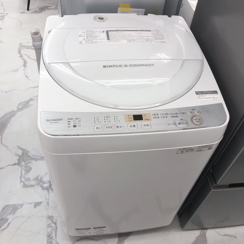 シャープ 6kg洗濯機（ES-GE6C-W）を買い取りました！ | 買取実績